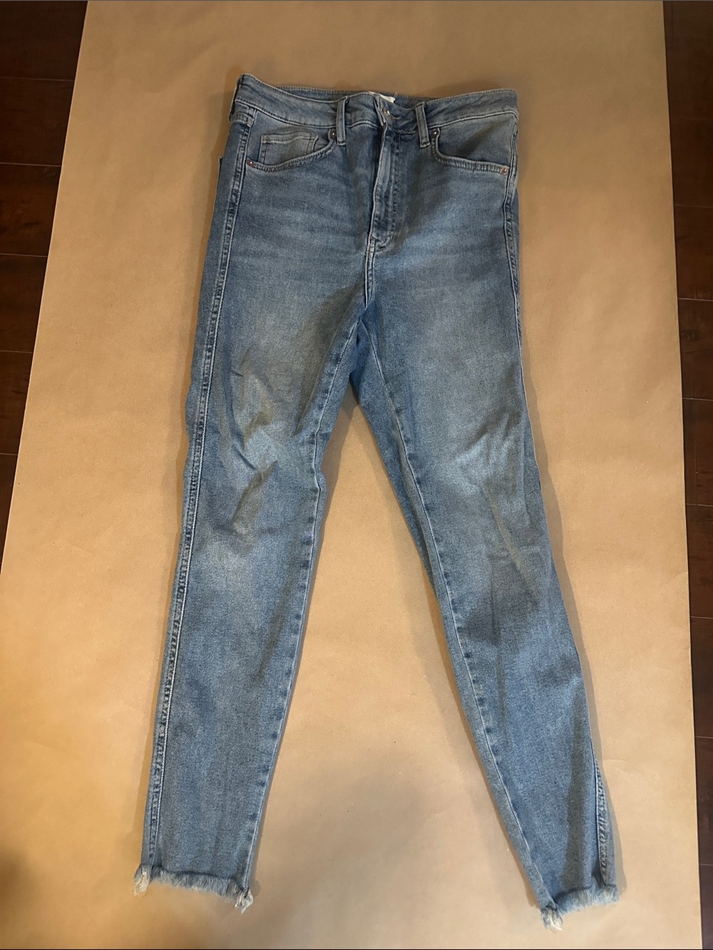 We The Free Faded Light-Blue High-Rise Skinny Jeans - Picture 1 of 2